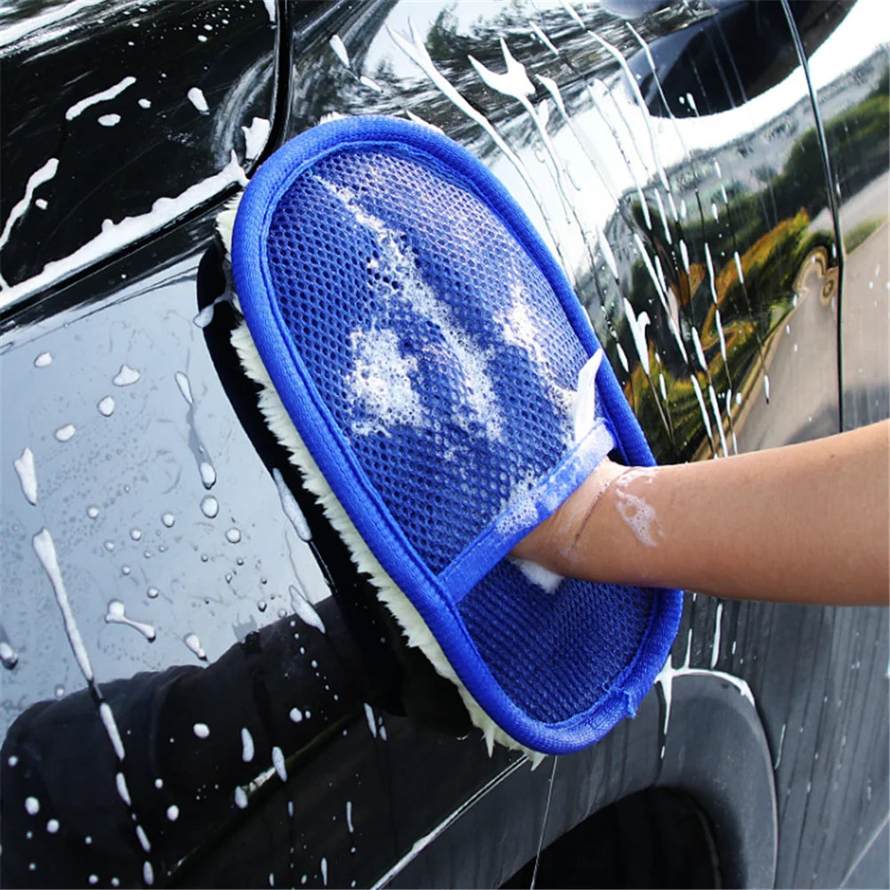 Car Styling Wool Soft Cleaning Glove